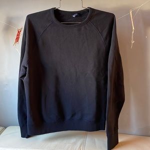 Proper Cloth Black cotton raglan Sleeve Sweatshirt M